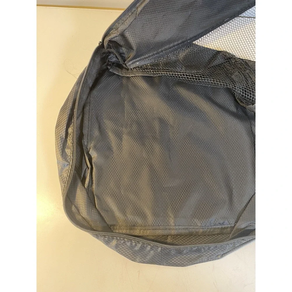 Harley-Davidson Luggage Organizer Bags Set Of 2 Black Nylon Mesh Zip Travel